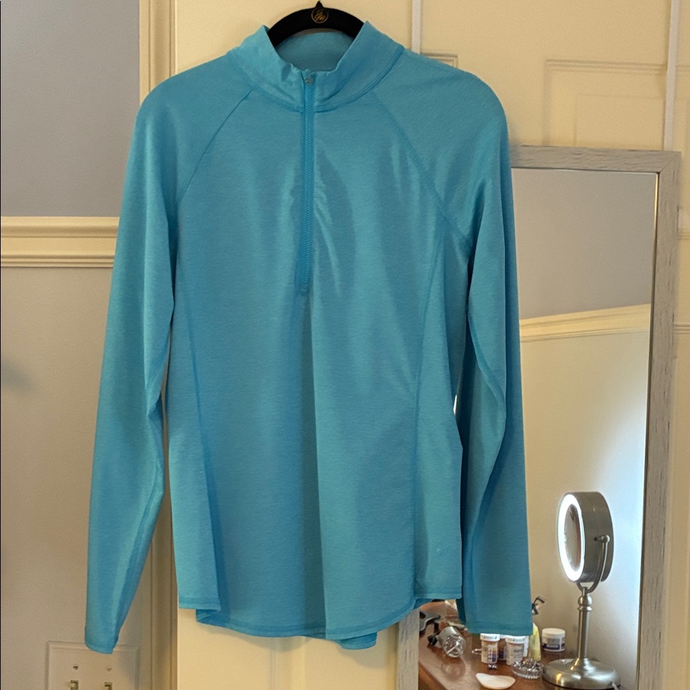 Jofit Light Blue Long Sleeve Quarter-Zip Top
